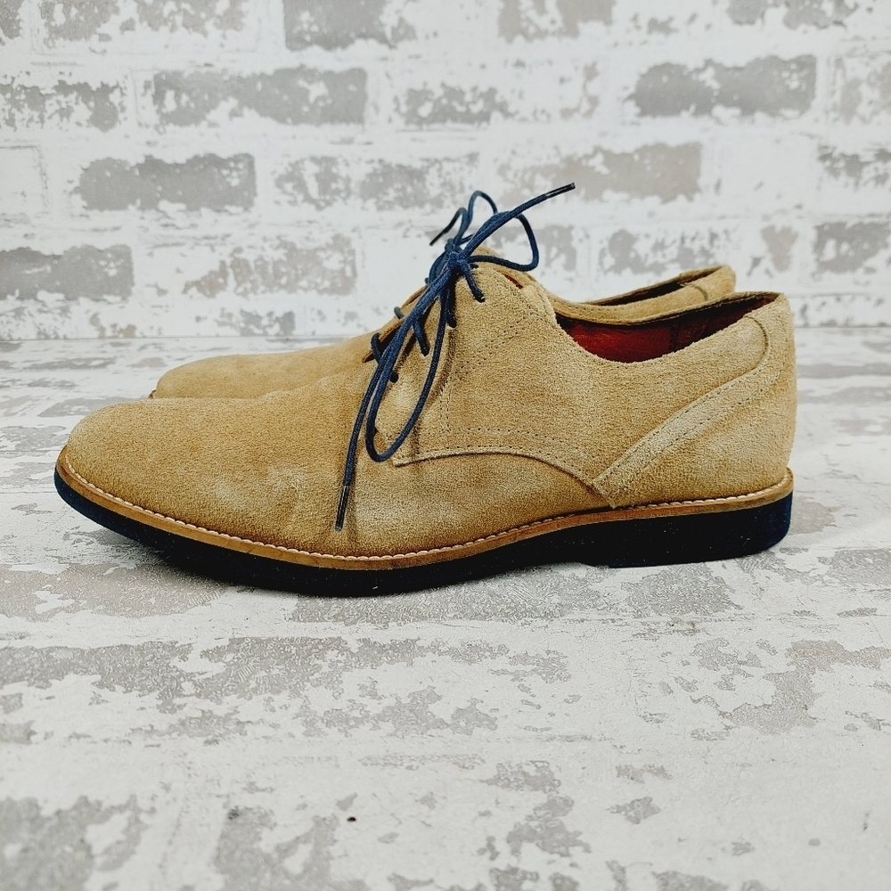 Studio Ink Lace Up Men’s Shoes Beige Tan Leather Lace Up Oxfords D968